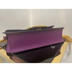 Valentino Loco Large Shoulder Bag In Purple Calfskin 310