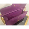 Valentino Loco Large Shoulder Bag In Purple Calfskin 310