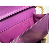 Valentino Loco Large Shoulder Bag In Purple Calfskin 310