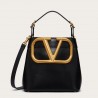 Valentino Supervee Top Handle Bag In Black Calfskin 119