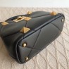 Valentino Small Roman Stud Top Handle Bag In Black Nappa 181