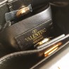Valentino Small Roman Stud Top Handle Bag In Black Nappa 181