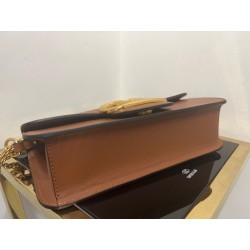 Valentino Loco Large Shoulder Bag In Brown Calfskin 246