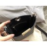 Valentino Mini Rockstud Hobo Bag In Black Grained Leather 674