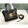 Valentino One Stud Top Handle Bag In Black Nappa Leather 745
