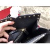 Valentino Black Medium Rockstud Top Handle Bag 409