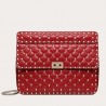 Valentino Red Large Free Rockstud Spike Chain Bag 230