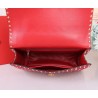 Valentino Red Large Free Rockstud Spike Chain Bag 230