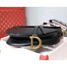 Dior Saddle Bag In Black Calfskin 700