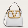 Valentino Supervee Top Handle Bag In White Calfskin 734