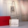 Valentino Small Vsling Shoulder Bag In White Calfskin 477