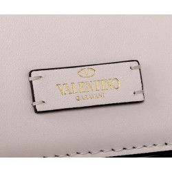 Valentino Small Vsling Shoulder Bag In White Calfskin 477