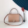 Valentino Rockstud Crossbody Bag In Nude Calfskin  048