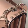 Valentino Rockstud Crossbody Bag In Nude Calfskin  048