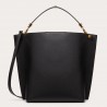 Valentino Escape Hobo Bag In Black Grained Calfskin 084