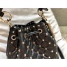 Valentino Mini Rockstud Spike Bucket Black Bag 541