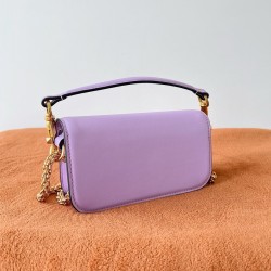 Valentino Small Loco Shoulder Bag in Wisteria Calfskin 730