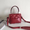 Valentino Candystud Mini Handbag In Red Lambskin 523