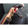 Valentino Black Rockstud Medium Reversible Tote 492