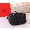 Valentino Small Black Rockstud Spike Bucket Bag 531