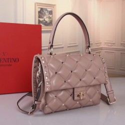 Valentino Garavani Poudre Quilted Candystud Top Handle Bag 568