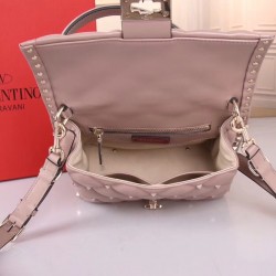 Valentino Garavani Poudre Quilted Candystud Top Handle Bag 568