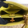 Valentino Small Roman Stud Top Handle Bag In Yellow Nappa 048