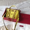 Valentino Small Roman Stud Top Handle Bag In Yellow Nappa 048