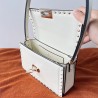 Valentino Rockstud23 Shoulder Bag in White Calfskin 138