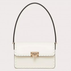 Valentino Rockstud23 Shoulder Bag in White Calfskin 138