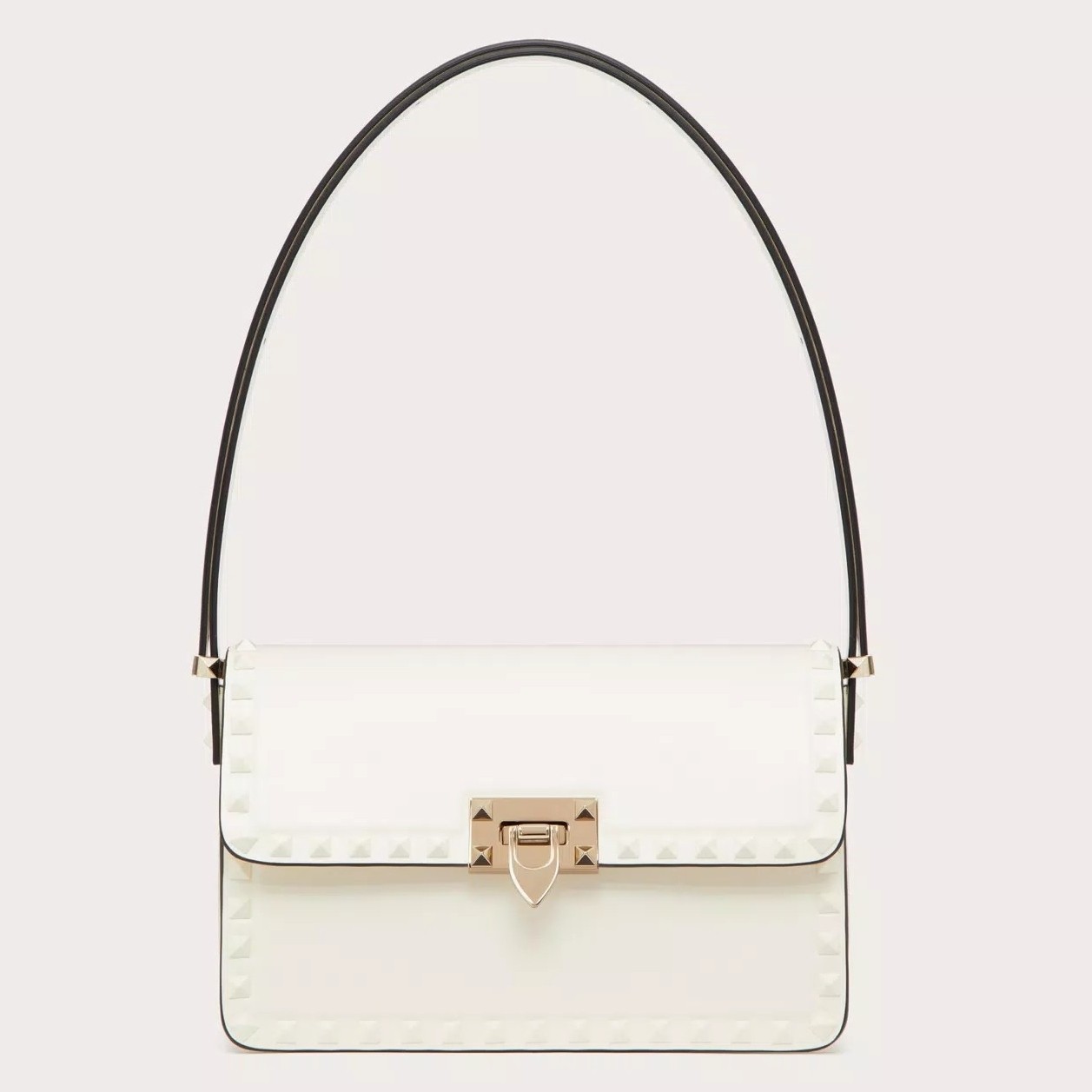 Valentino Rockstud23 Shoulder Bag in White Calfskin 138