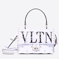 Valentino Garavani White VLTN Quilted Candystud Bag 954