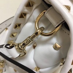 Valentino Garavani White VLTN Quilted Candystud Bag 954