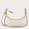 Valentino Rockstud Small Hobo Bag in White Grainy Calfskin 998