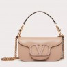 Valentino Small Loco Shoulder Poudre Bag with Crystals Logo 928