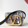 Valentino Small Supervee Crossbody Bag In Embossed Python Leather 808