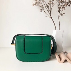 Valentino Small Supervee Crossbody Bag In Green Leather 834