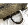 Dior Book Tote Bag In Green Camouflage Embroidered Canvas 473