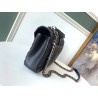 Saint Laurent College Medium Bag In Black Matelasse Leather 046