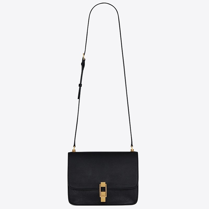 Saint Laurent Carre Satchel Bag In Black Leather 839