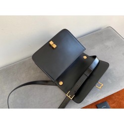 Saint Laurent Carre Satchel Bag In Black Leather 839