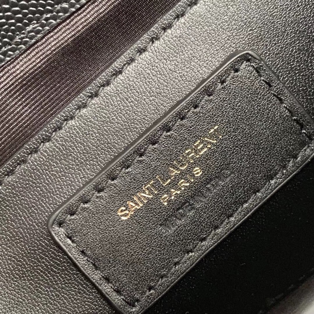 Saint Laurent Small Kate Tassel Bag In Black Grained Leather 872