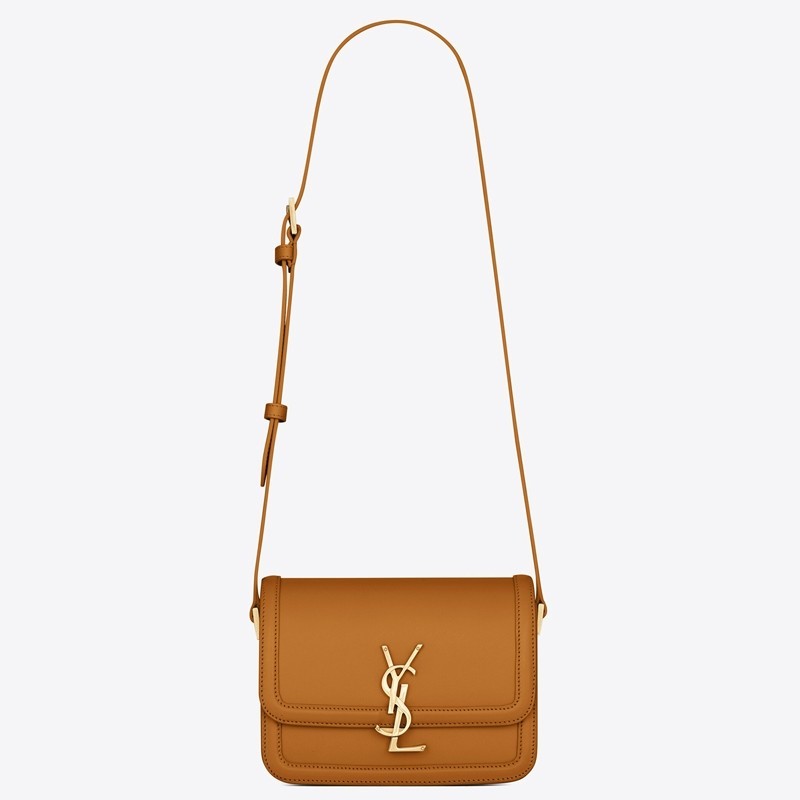 Saint Laurent Solferino Small Bag In Brown Calfskin 897