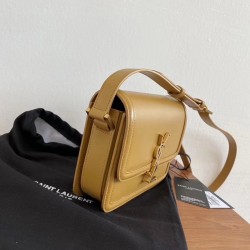 Saint Laurent Solferino Small Bag In Brown Calfskin 897