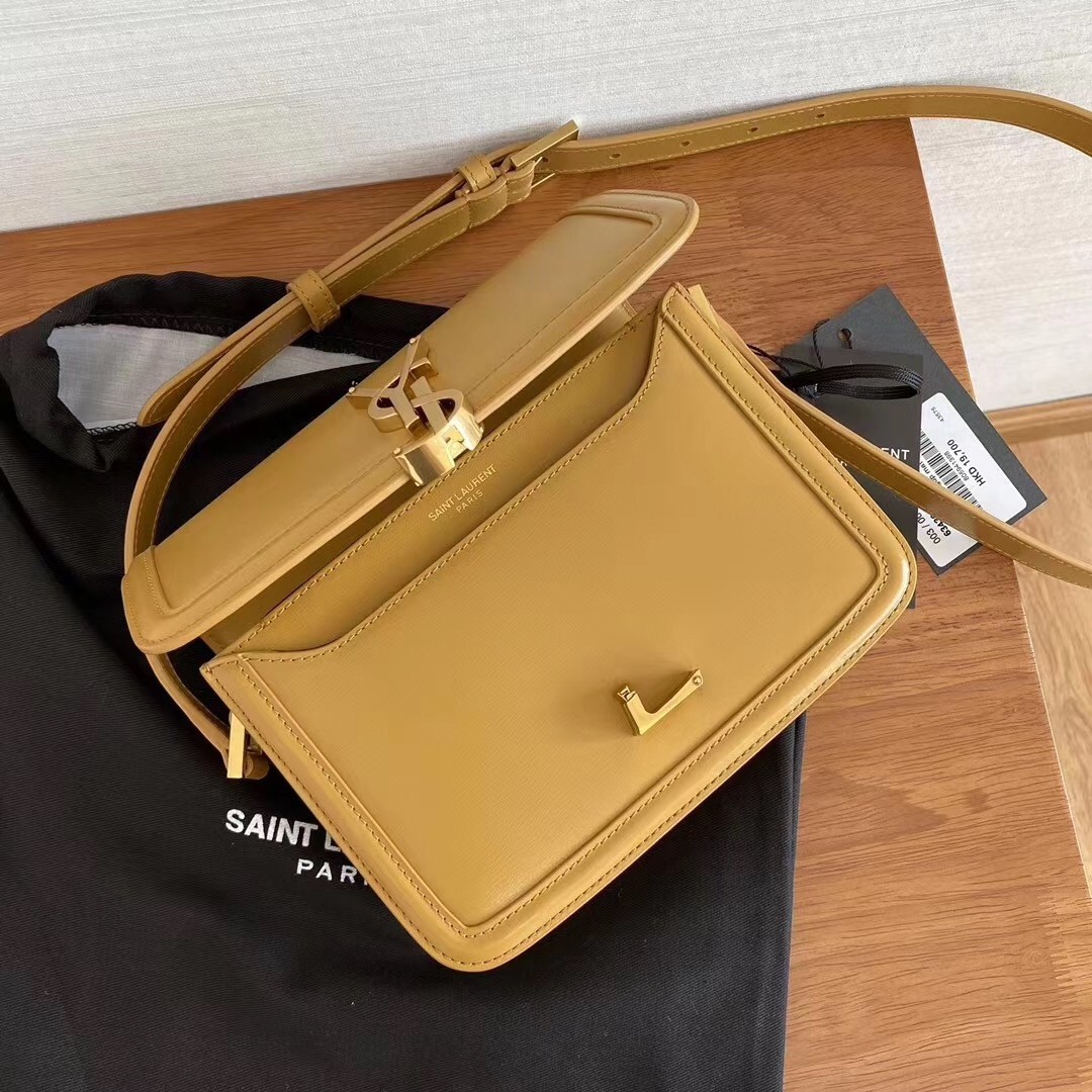 Saint Laurent Solferino Small Bag In Brown Calfskin 897