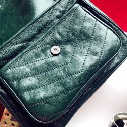Saint Laurent Medium Niki Bag In Turquoise Vintage Leather 939