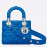 Dior My Lady Dior Bag In Blue Lambskin 130