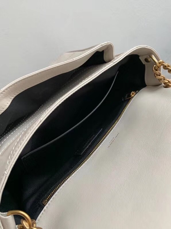 Saint Laurent Niki Medium Bag In White Lambskin 113