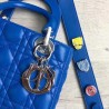 Dior My Lady Dior Bag In Blue Lambskin 130