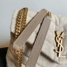 Saint Laurent Loulou Small Bag In Linen Canvas 232